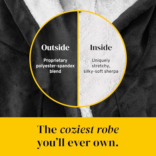 Big Blanket Co® Hideout Robe™ | Sherpa Robe | Luxury Robes for Women & Men | Soft Housecoat for Ultimate Coziness | Hooded3