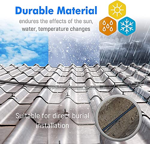 Image of Sadow 10 Meter Cat6 Outdoor Ethernet Cable Cat 6 Network Cable Heavy Duty Direct Burial In-Ground 24AWG UTP Waterproof UV Resistant RJ45 LAN Cable (10)