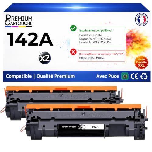 Toner W142A compatible HP LaserJet M110w M140w résout le blocage d'impression puce incluse