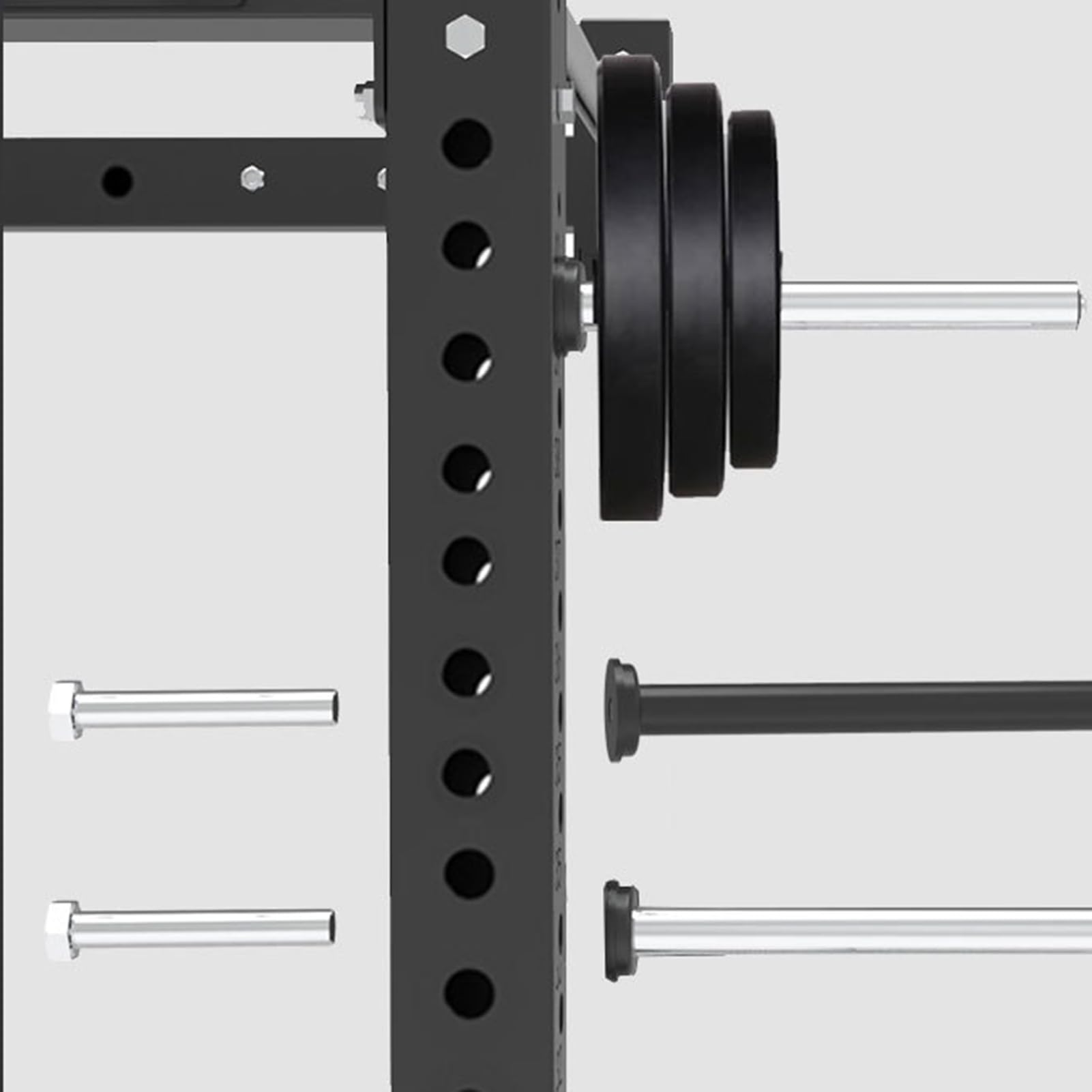 Halter Für Hantelscheiben, Edelstahl Hantelscheiben Aufbewahrung für Fitnessstudio, Stabile Und Platzsparende Barbell Zubehöre