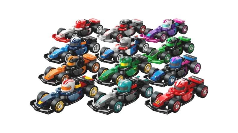LEGO F1 Collectible Race Cars Toys 71049 Full set of 12 (Bagged), Multicoloured, Standard