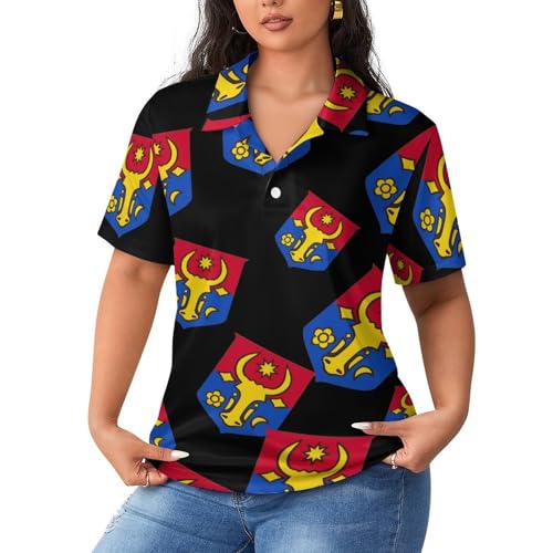 Polo de manga corta mujer ropa casual transpirable moda verano ocio comoda