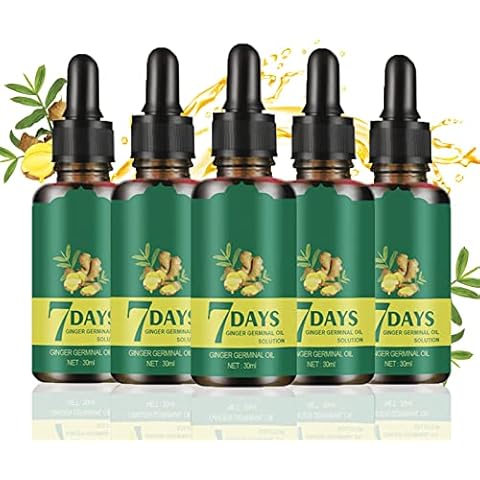 Hocossy Hair Growth Serum, Ginger Germinal Oil, Hair Growth Oil for Hair Loss Treatment for Men Women Thicker Healthier Hair Care, Hair Oils for Hair Growth Cover