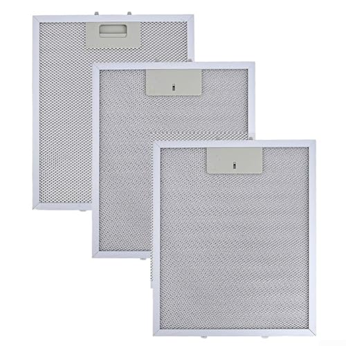 3PCS Metal Range Hood Filters for RANGEMASTER Cooker Hood, Compatible with Multiple Models, Efficiently Capturing Grease and
