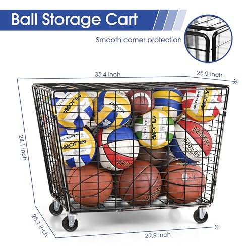 Mythinglogic-Rolling-Ball-Storage-Cart-Sports-Equipment-Storage-Organizer-for-GarageBasementEntryway-Ball-Storage-Bin-with-Casters-Extra-Large