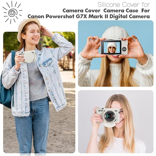 Funda protectora de silicona para cámara Canon PowerShot G7 X Mark II miniatura 7