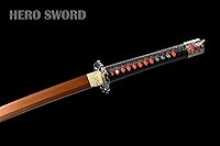 Vista 8 de HERO SWORD SEKIRO: Shadows Die Twice Wolf Cosplay Réplica Espada Mortal Blade Juego Japonés Katana Real Sharp Rojo Alto Manganeso Acero Samurai