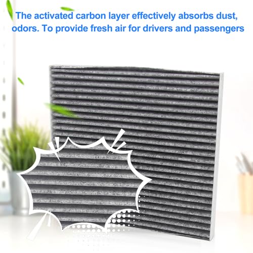 Image of Cabin Air Filter With Activated Carbon,For Chevy 2010-2017 Equinox,For KIA 2011-2015 OPTIMA SEDONA CADENZA,For HYUNDAI 2013-2019 SANTA FE XL SPORT SONATA,For GMC 2010-2017 TERRAIN,For CF11819