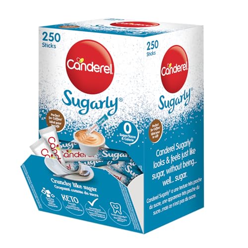 Canderel Sugarly Sticks 250g - Vegan and Keto Friendly Sugar Alternative - 1 Pack