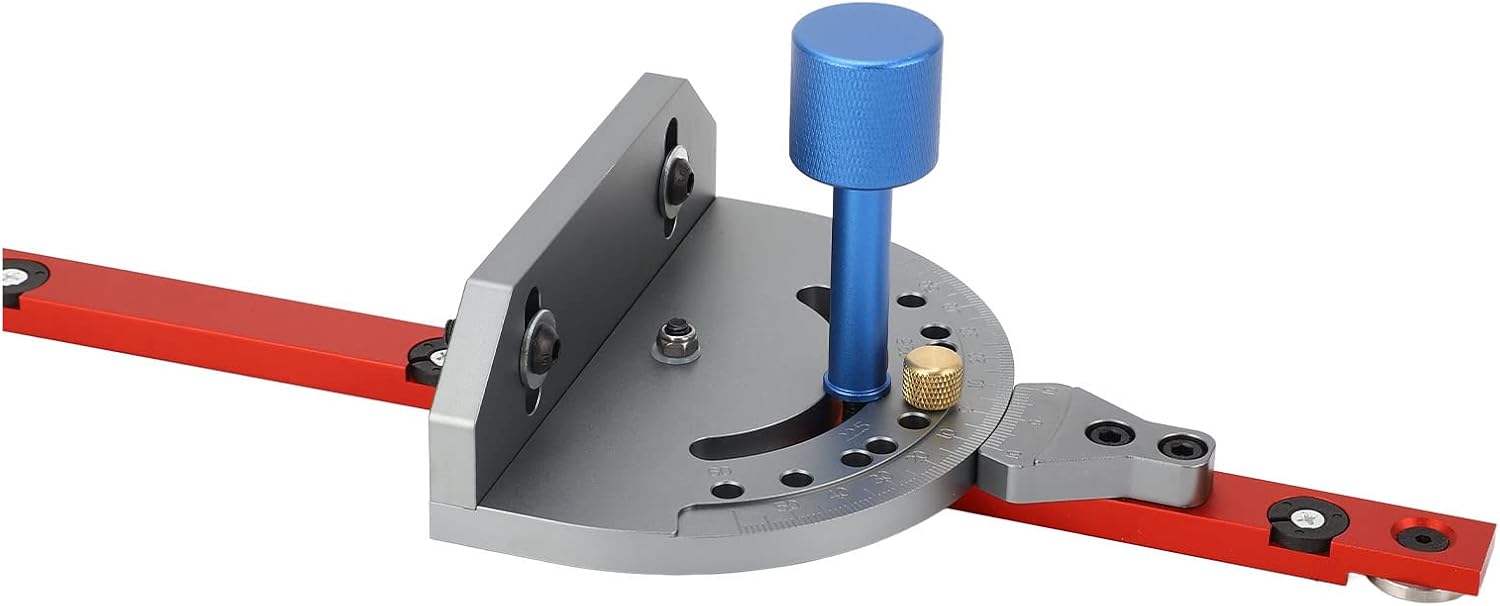 Miter Gauge,Accuracy Miter Gauge,High Precision 19in Aluminum Alloy Miter Gauge - Variable Angle with Scale for Enhanced Woodworking Accuracy and Efficiency