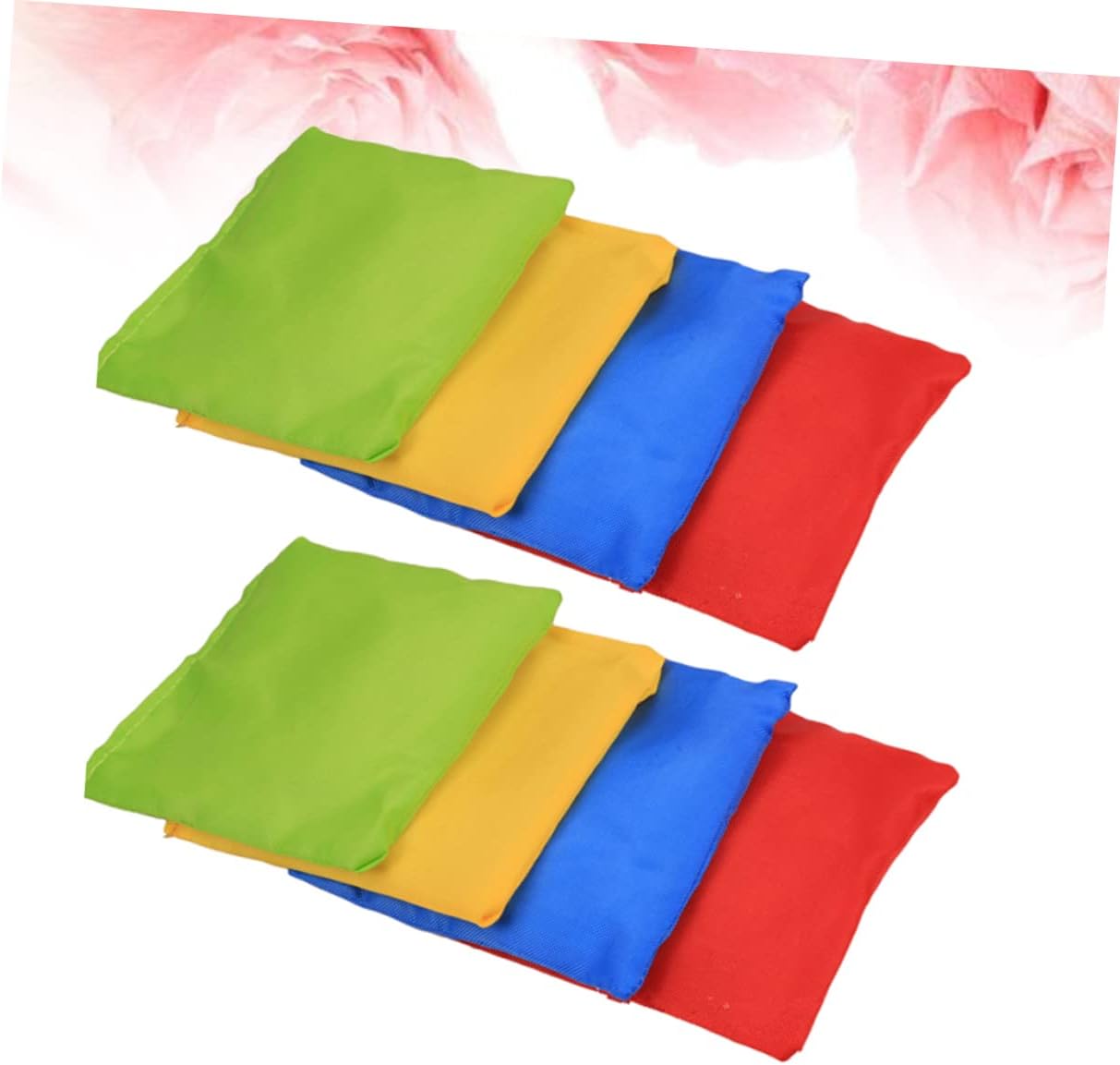 POPETPOP 12pcs Bean Bags for Boys and Girls Outdoor Toss Game Red Yellow Green for School Playtime and Family Fun