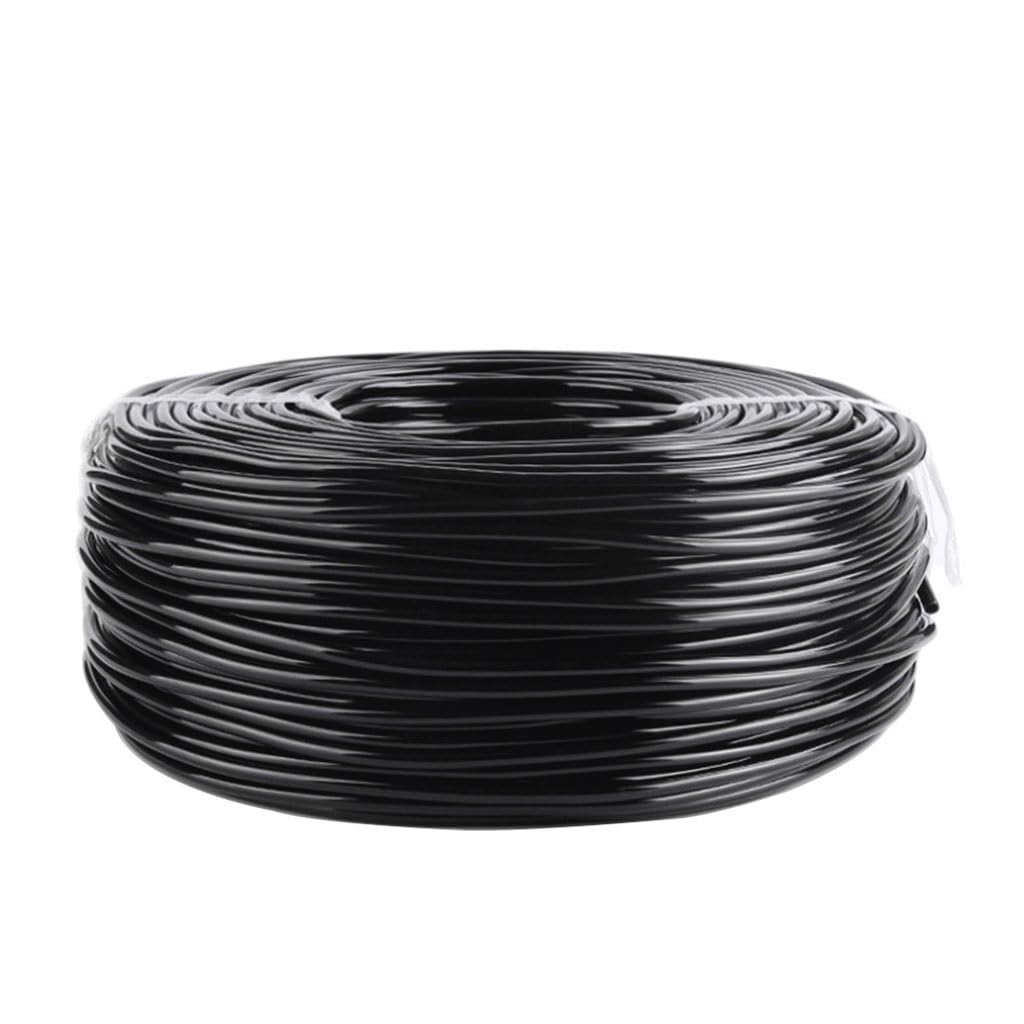Cinta de riego por goteo, tubo de PVC de 1/4 pulgadas para jardín, sistema de nebulización, negro, longitud flexible de 5 a 80 m para riego y refrigeración eficientes
