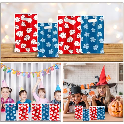 حقائب ليلو اند بارتي من زد اتش ال كيه اتش اي او بي، 30 قطعة من اكياس هدايا عيد الميلاد، اكياس حلوى وهدايا للحفلات للاطفال، 25 × 16.5 سم، حقائب ليلو وجودي لمستلزمات حفلات اعياد الميلاد