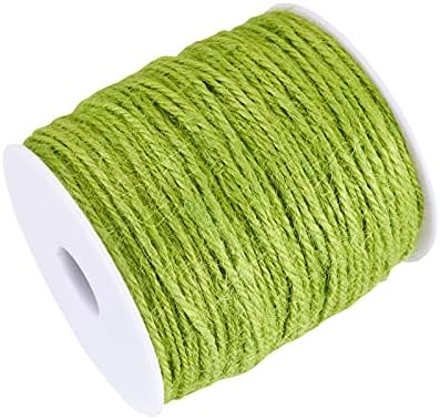 Craftdady 24 Roll Jute Twine 2mm Hemp Macrame Cord Craft String Baker Twine for DIY Crafts Gift Packaging Floristry Jars Decoration Gardening 12 Color