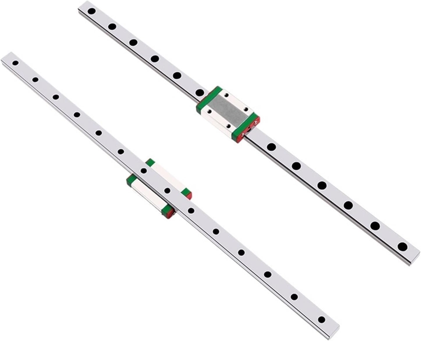 Linear Rail, Linear Sliding Gide 2pcs MGN15 Linear Guide+4pcs MGN15C Miniature Linear Rail Slide 100mm-800mm