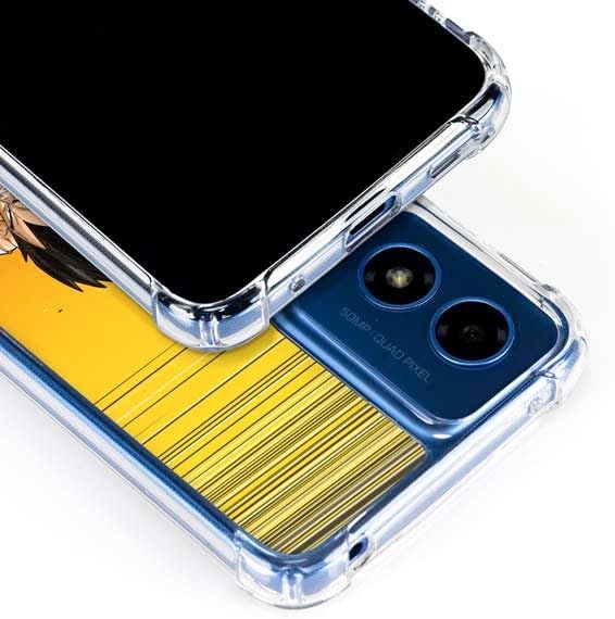 Skinit Clear Phone Case Compatible with Moto G Play 4G - Officially Licensed Dragon Ball Z Goku & Vegeta Design