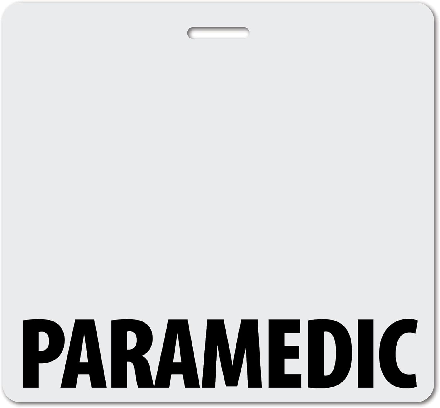 Paramedic Heavy Duty Horizontal Light Purple (20 Pack) - Spill & Tear Proof Cards - 2 Sided USA Printed Quick Role Identifier ID Tag Backer by BadgeZoo