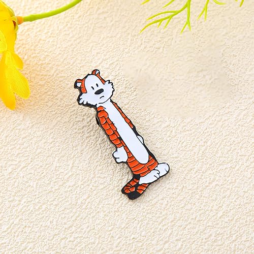 Image of Cute Enamel Pins Cartoon Lapel Pin Brooch Badge for Backpack Jackets Funny Tiger Pins for Gift Anime Enamel Pin for Clothing Hat Decoration