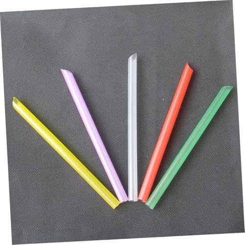 Pitillos desechables coloridos anchos 19 cm 200 unidades miniatura 3