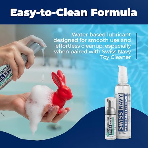Image of Swiss Navy Premium Water-Based Lubricant - 8 oz | Lubricating Gel for Men, Women & Couples - Toy Safe - Non-Staining Formula - Compatible with Latex & Condoms