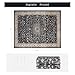 Srugn Washable Rugs 8x10 Area Rugs for Living Room,Rugs for Bedroom,Large Carpets,Ultra Soft Faux Wool Retro Dining Room Rug,Non Slip&Non-Shedding Low Pile Vintage Print Rug for Home Office-Black