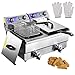 WeChef 23.4L Commercial Electric Deep Fryer Countertop Stainless Steel Basket with Timer and Drain French Fry