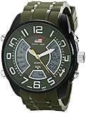 U.S. Polo Assn. Sport Men's US9485 Analog-Digital Display Analog Quartz Green Watch
