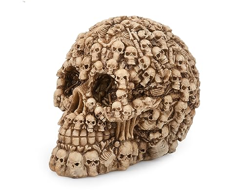 Calavera de resina de 5.5 pulgadas DS. DISTINCTIVE STYLE para decoración gótica de Halloween 4