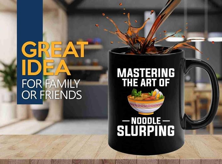 Ramen Coffee Mug 11oz Black -Mastering the art of - Food Lovers chicken pumpkin vegan pantry spicy noodles image 2