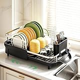 Wouherkexm Dish Drying Rack for Kitchen Counter, Expandable ...