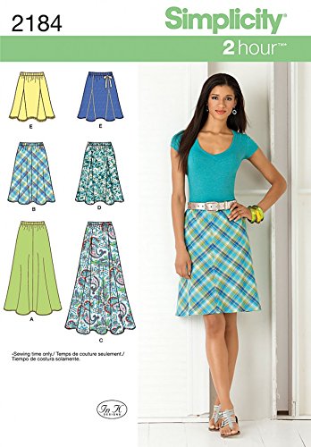 Simplicity Ladies Easy Sewing Pattern 2184 Flared & Gored Skirts