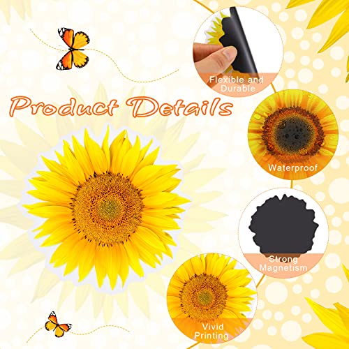 Set 45 imanes decorativos girasoles y mariposas miniatura 4
