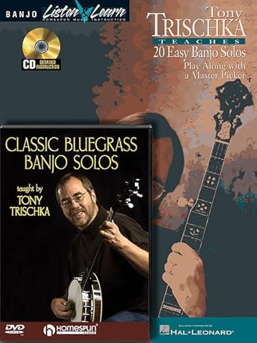 Tony Trischka - Banjo Bundle Pack: Tony Trischka Teaches 20 Easy Banjo Solos (Book/CD Pack) with Classic Bluegrass Banjo Solos (DVD)