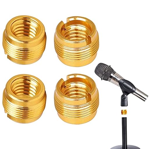 3/8" Hembra a 5/8" Pulgadas Macho Adaptador, Adaptador de Tornillo de Micrófono, 4 Piezas Adaptadores Rosca de Micrófono, Adaptador de Soporte de Micrófono, Accesorios para Clips de Micrófono | Ya disponible en tu tienda friki favorita! En mundofriki.es!