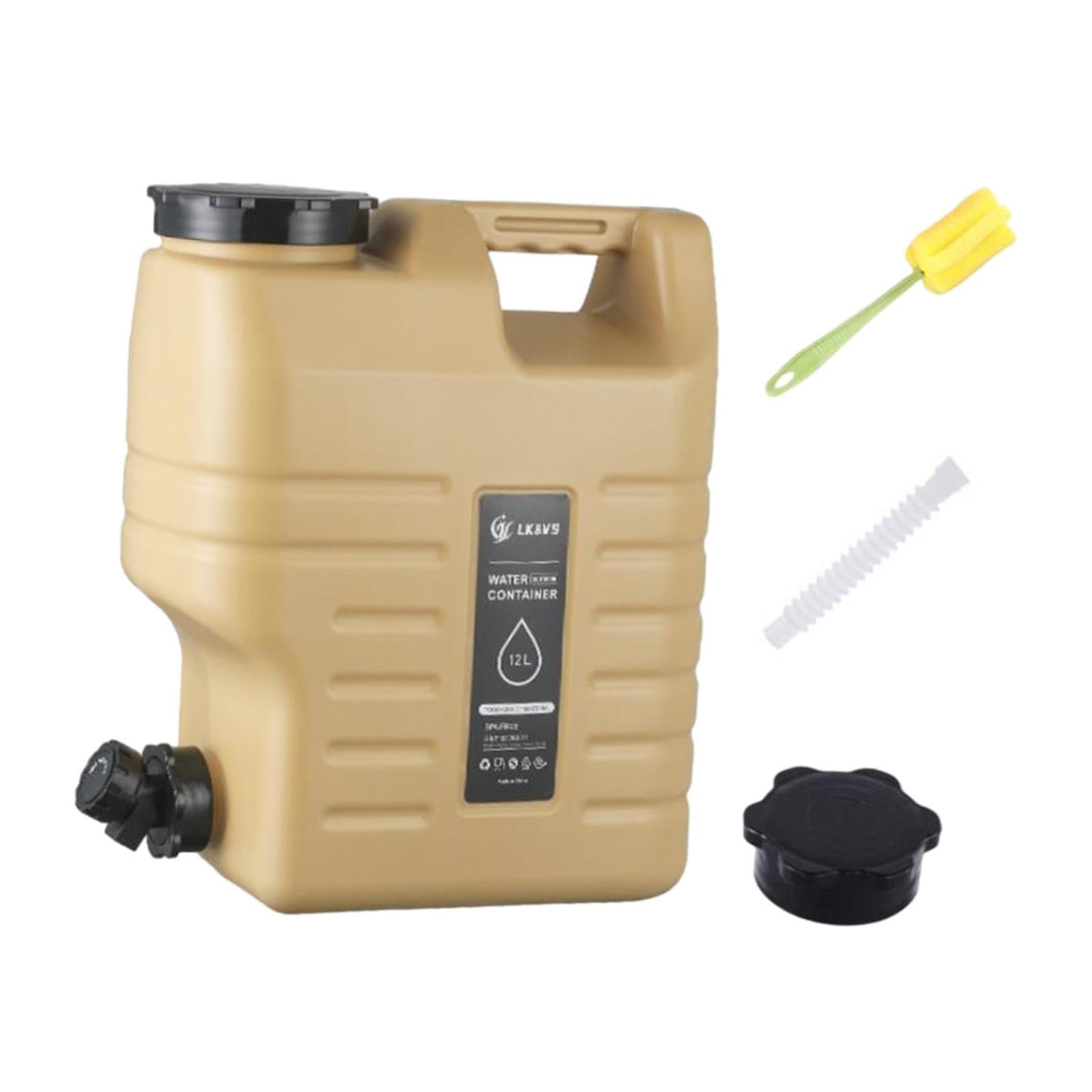 YIJU 12L Water Jug for Outdoor Use, Khaki