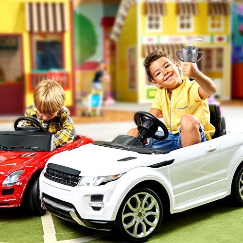 image for Amyhill 12 Pcs Race Car Trophy Cups With Straws and Lids 12 Oz Plastic