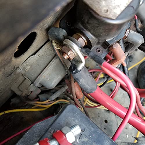 Ampper 5 Awg Battery Cable Set, 20 Inch Copper Power Inverter Cables With Terminals For Car, Vehicle, Rv, Solar Application And More (3/8" Ring, 1 Set) #TOP2