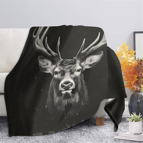 Couverture cerf 3D chaude et antistatique pour vos soirées cocooning - 5