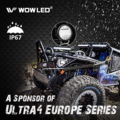 Wfpower Magnetic Led Light Bar12V, Portable Magnetic Base Round Led Light Pod 72W Combo Beam, Magnets Mount Led Work Light With Car Cigarette Plug & On/Off Switch For Car Suv Truck Rv Boat 4X4 Camping #TOP5