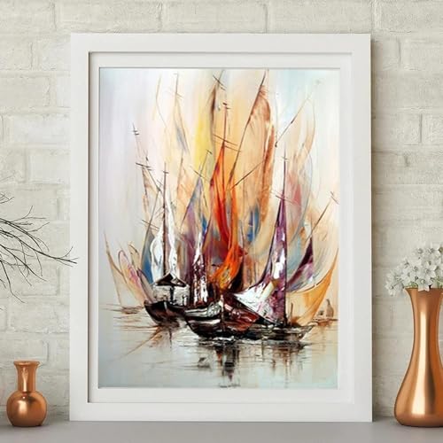 Affiche sur toile moderne abstraite paysage marin 30x45 - 2
