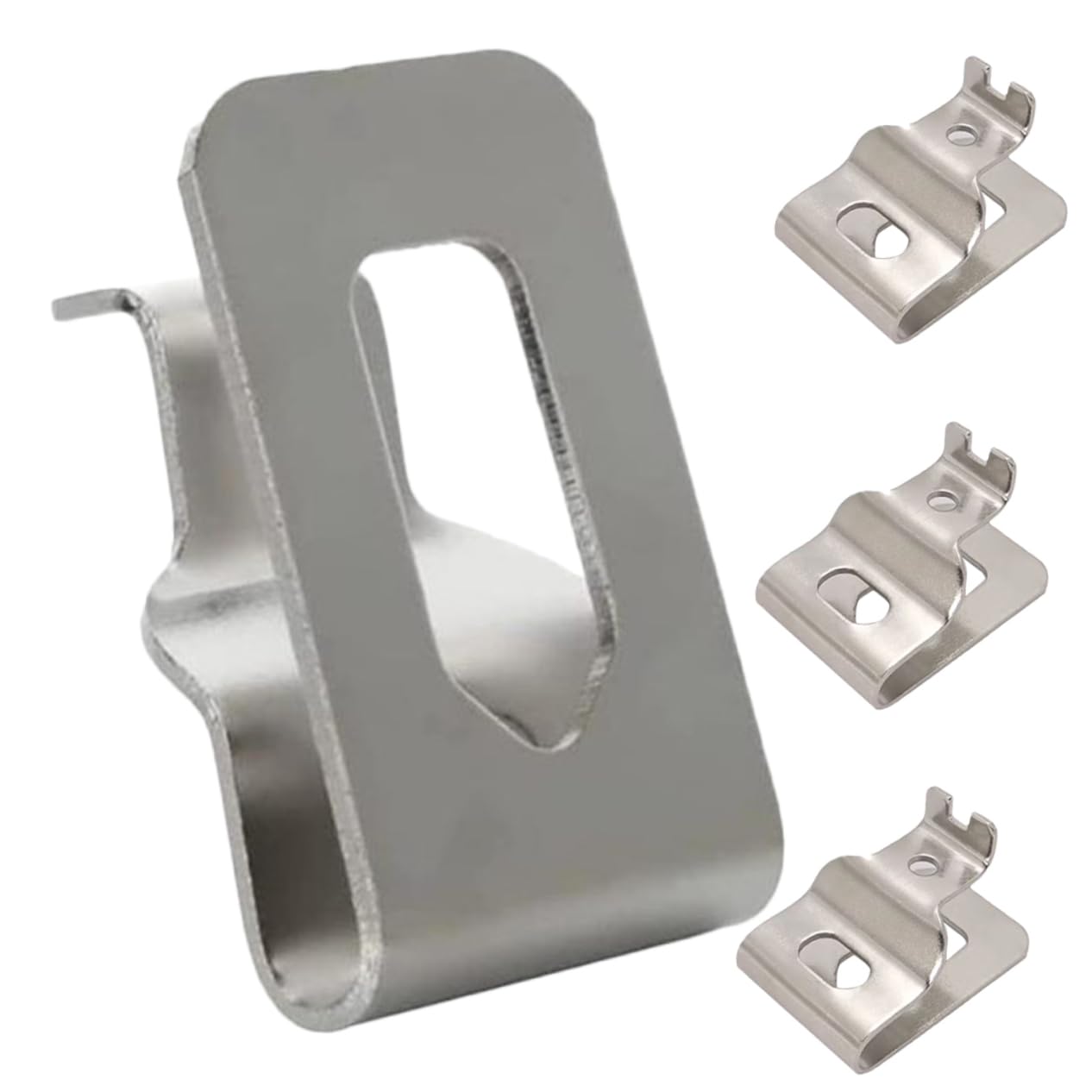 Operitacx 4 Set Clip Da Cintura Per Chiavi Gancio Da Cintura Per Trapano Avvitatore Porta Chiave Per La Cintura Sostituzione Della Clip Da Cintura Silver 4 Pezzi*4