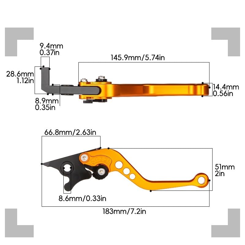 Levier frein NMAX réglable et pliable anti-casse pour scooter 125 155 - 6
