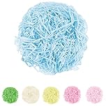 Surflyee Shredded Tissue Paper Blue, 100 Grams Tissue Paper, Raffia Gift Filler Paper, Great for Gift Boxes, Hamper Basket Filling, Birthday Party Decorations (Light Blue)