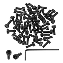 Material: Carbon Steel; Thread Length: 8 mm/0.31 inch; Thread Diameter: 3 mm/0.12 inch; Thread Pitch: 0.5 mm/0.02 inch; Hex Drive Width: 2.5 mm/0.1 inch; Head Diameter: 5.5 mm/0.22 inch; Hex Spanner Length: 52 mm/2.05 inch; Package List: 50 Pack M3 S...