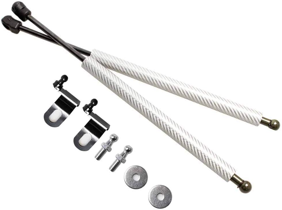 TSUBASA Lift Supports Struts for Chrysler Voyager Pacifica 2017-2023 Front Bonnet Hood Modify Carbon Fiber Gas Charged Shock Dampers Spring Bar (2 PCS) (Normal Black)