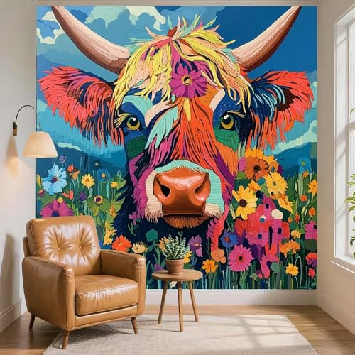 Papier Peint Intissé Grand Format pour Rénover et Décorer un Mur Blanc