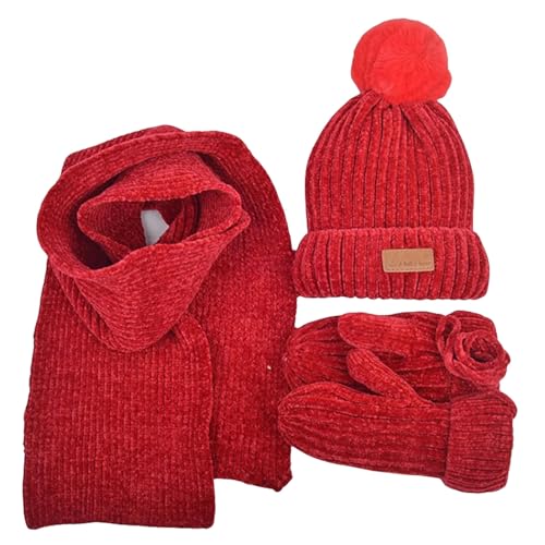 Gorro bufanda guantes 3 en 1 un regalo útil para proteger del invierno 3