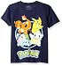 Pokemon Boys' Group Shot Youth Short-Sleeved Tee Tearaway Label
