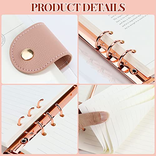 Classeur A5 or rose de haute qualité avec couverture transparente
