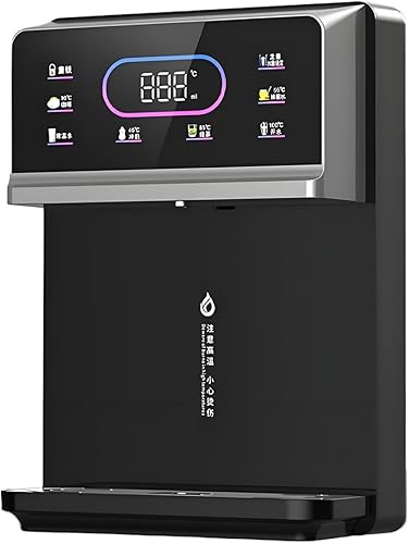 Dispensador de agua caliente instantáneo, enfriador de agua montado en la pared para calentamiento rápido y cerraduras infantiles, dispensador de 6